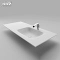 Modern Efficient Bathroom Organization Integrated Sink Solid Surface Vanity Combo Plywood Carcase 5 Year Warranty for Hotels