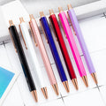 Creative Hexagonal Metal Press Ballpoint Pen Stationery SchoolOffice Supplies Customized logo Fashion Advertising Corporate Gift