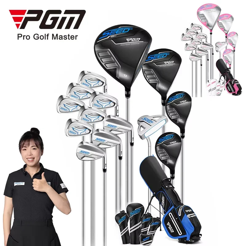 PGM JRTG016 SEED PRO Right Handed Professional Junior Boys Golf Clubs Complete Set with Golf Stand Bag