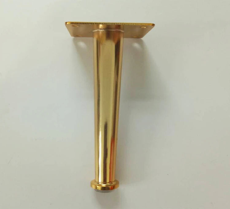 6 Inch Straight Metal Sofa Legs Gold Tapered Cabinet Legs Feet 15cm SL-021