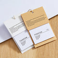 Wholesale Special Paper Hangtags Custom LOGO Printed Garment Hang Label Tags for Clothing Etiquetas Para Ropa