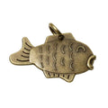 Fancy Fish Shape Brass logo Charms Zinc Alloy Jewelry Finding Decoration Metal hang Pendant for Necklace