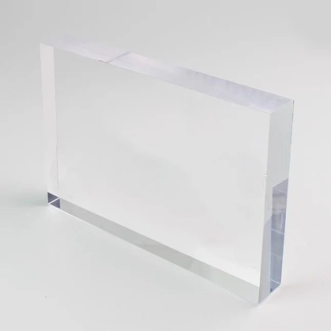Clear Solid Acrylic Block