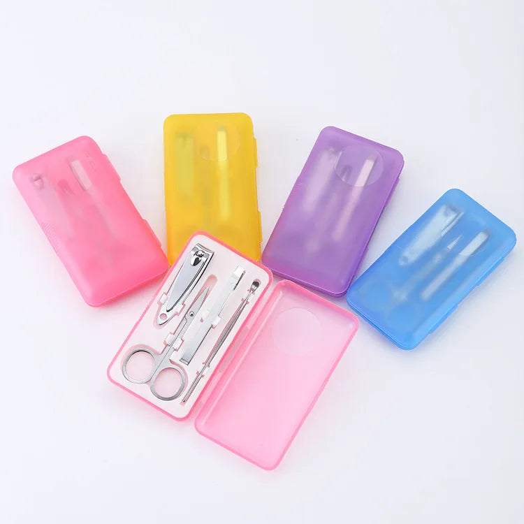 Nice Choice Manicure Pedicure Set Quality Carbon Steel 4/7/9 Pieces Opp Bag Packaging Custom Logo Nail Art Grooming Promotional