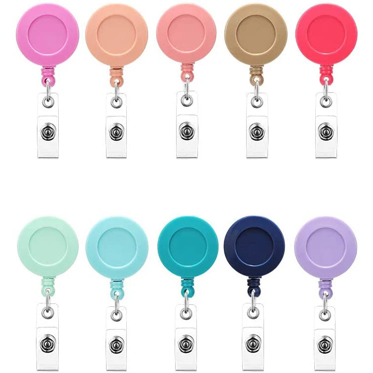 Custom Plastic Retractable Id Card Working Badge Reel Id Transparent Holder