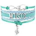 Music Treble Clef Dance Dancing Guitar Songster Singer George Strait Band Mom Hip Hop Singing Violinist Musician Bracelets