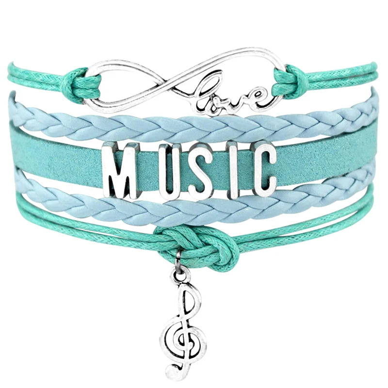 Music Treble Clef Dance Dancing Guitar Songster Singer George Strait Band Mom Hip Hop Singing Violinist Musician Bracelets