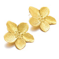 Fashionable Casual Banquet Style Waterproof Stainless-steel Exaggerated butterfly Sunflower Earrings