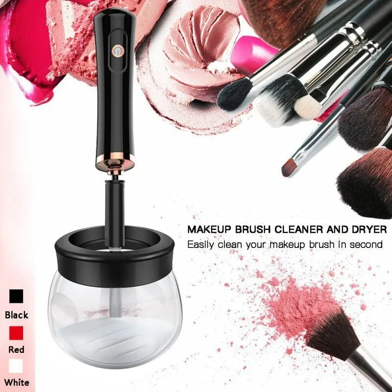 Hot Selling Eyelash Cosmetic Makeup Brushes Cleaning Electric Automatic Brush Cleaner and Dryer Machine