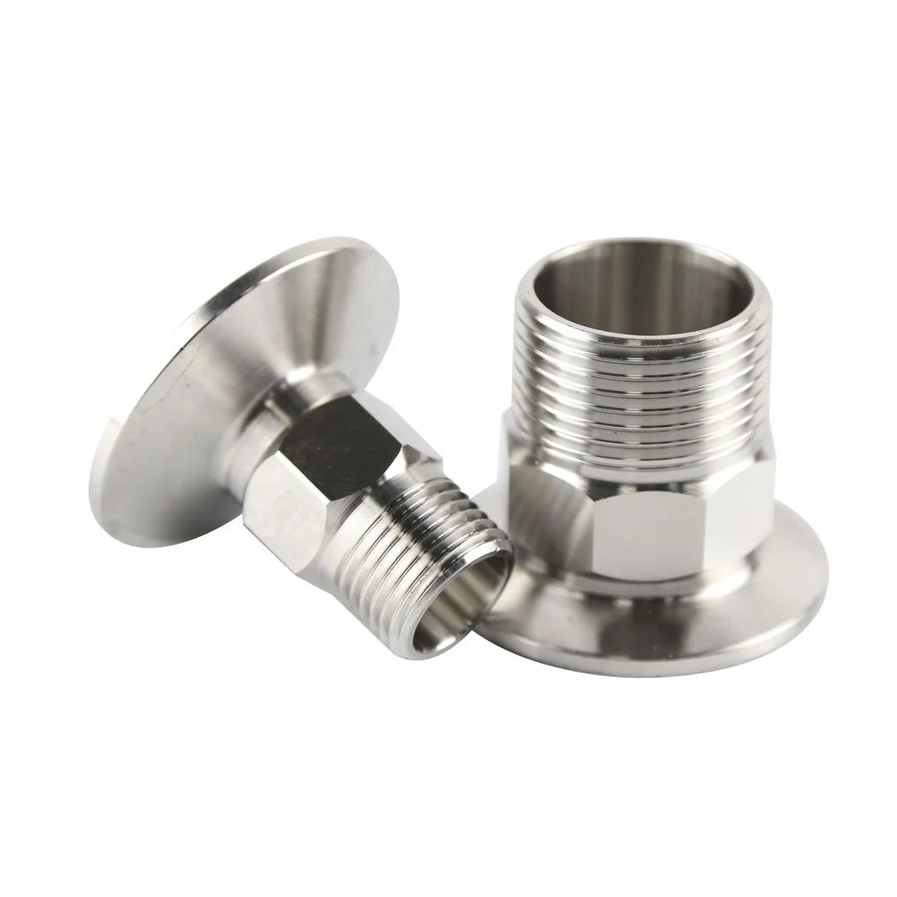 1.5" Tri-clamp Triclamp Tri Clamp Ferrule Flange to 1/4 1/2 3/4 1 Inch Male Female Bsp Npt Thread Adapter