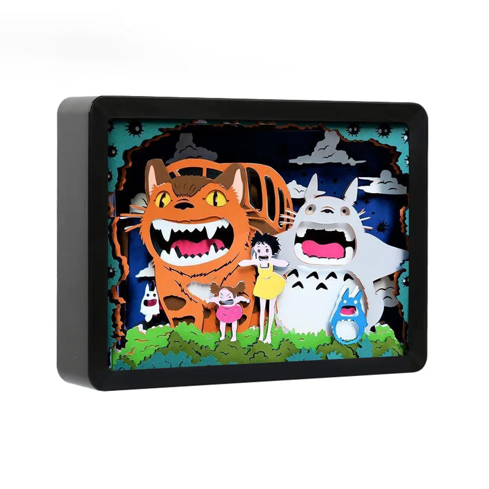 Desktop Decor Lamp 3D Night Light for Children Room Decor Plastic Photo Frame Cartoon Box Gift for Kids