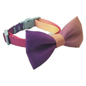Cat Bow Ties and Collars with Jeweled Solid Design Polyester Material 1.0cmx18-30cm Fast Delivery OEM/ODM Accepted Made in China