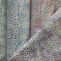 Chunky Glitter Printed Leopard Grain Pattern Waterproof PU Leather Fabric Vinyl for Handbag Accessories Hair Bow Craft Costumes