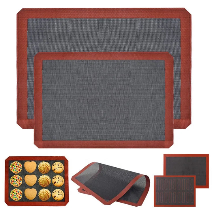AK Silicone Baking Mat Bread-soluble Bean Cookie Mat High Temperature Resistant Oven Food-grade Pastry Baking Tools for Bakery