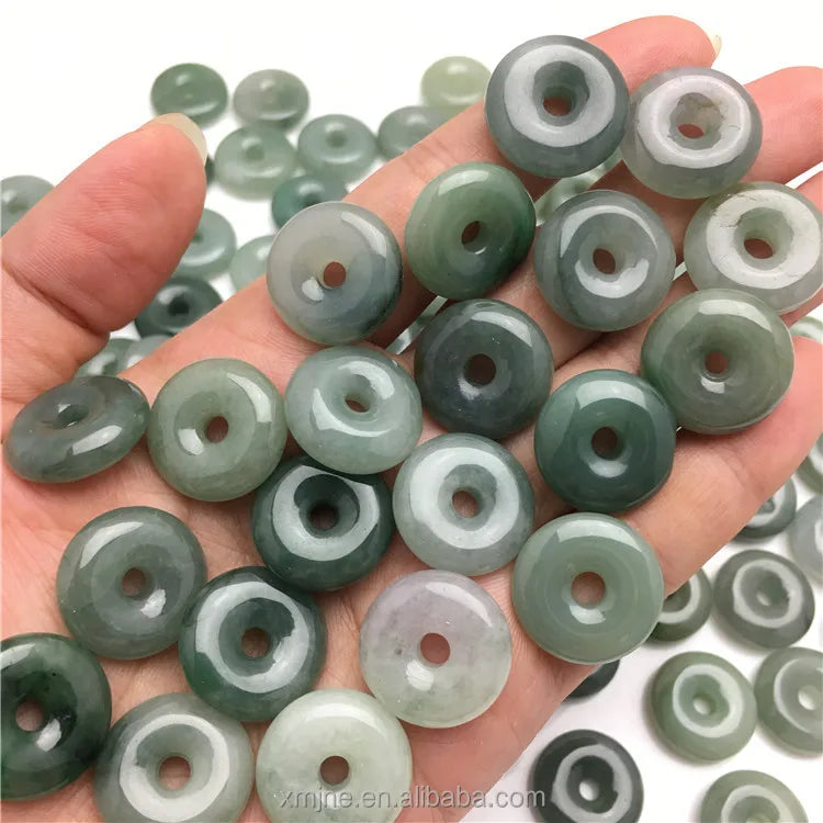 Grade a Jade Oil Sapphire Buckle Jewelry Pendant Diy Jade Loose Piecesbuckle Pendant Wholesale