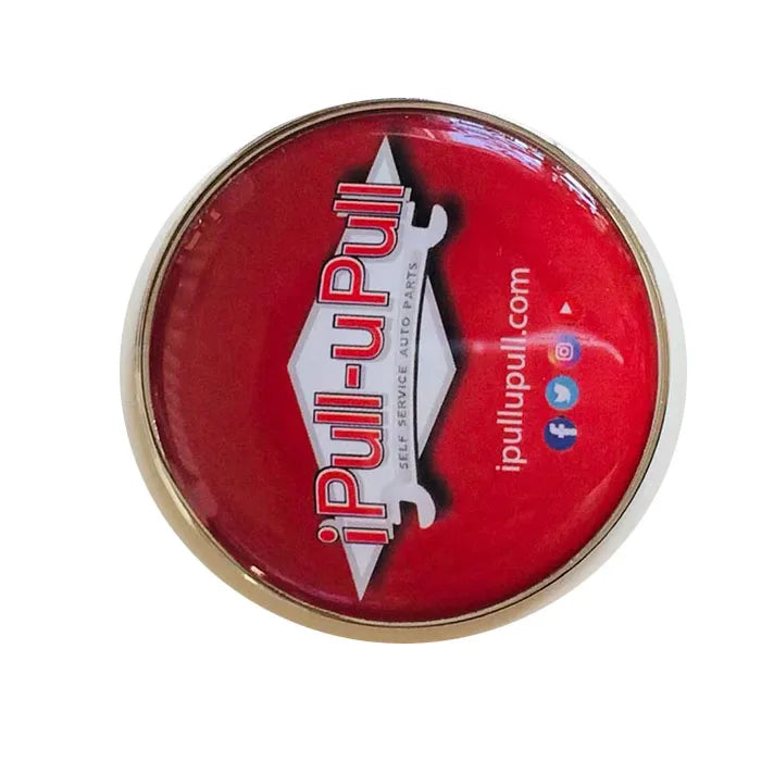 Custom Plated 25mm Metal Golf Ball Marker Bulk Epoxy Dome Sticker Ball Marker Coin for Golfers