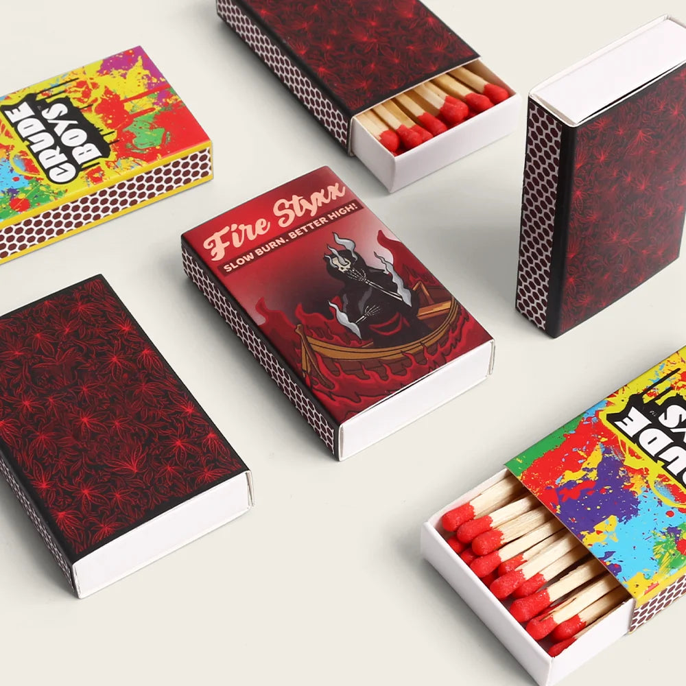 Customisable Kraft Match Boxes With Eco-Friendly Foil UV Advantage Big Size for Personalised Logos and Shipments
