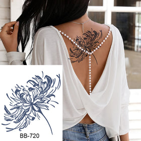 Wholesale Custom Gardenia Blue 15 Day Temporary Tattoos Water Transfer Paper + PET Film CE/RoHS Certified Juice Tattoo Stickers