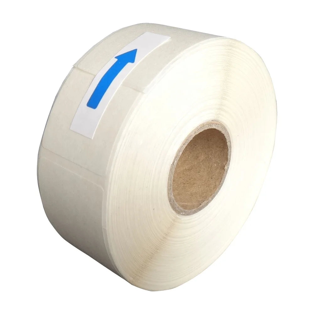 Blank White Water Soluble Paper Dissolvable Adhesive Sticker Food Rotation Safety Label for Kitchens Household 1x2inch Pack 500