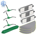 Replenishment Parts for Irobot Room Ba 205 Dust Compactor Combo One Multi-Surface Rubber Brush 3PCS Side Brush Filters Mop Pads