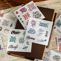 2sheets Rub on Words Transfers Stickers for Crafts Scrapbooking Transfer Stickers for Cup Phone Junk Journals