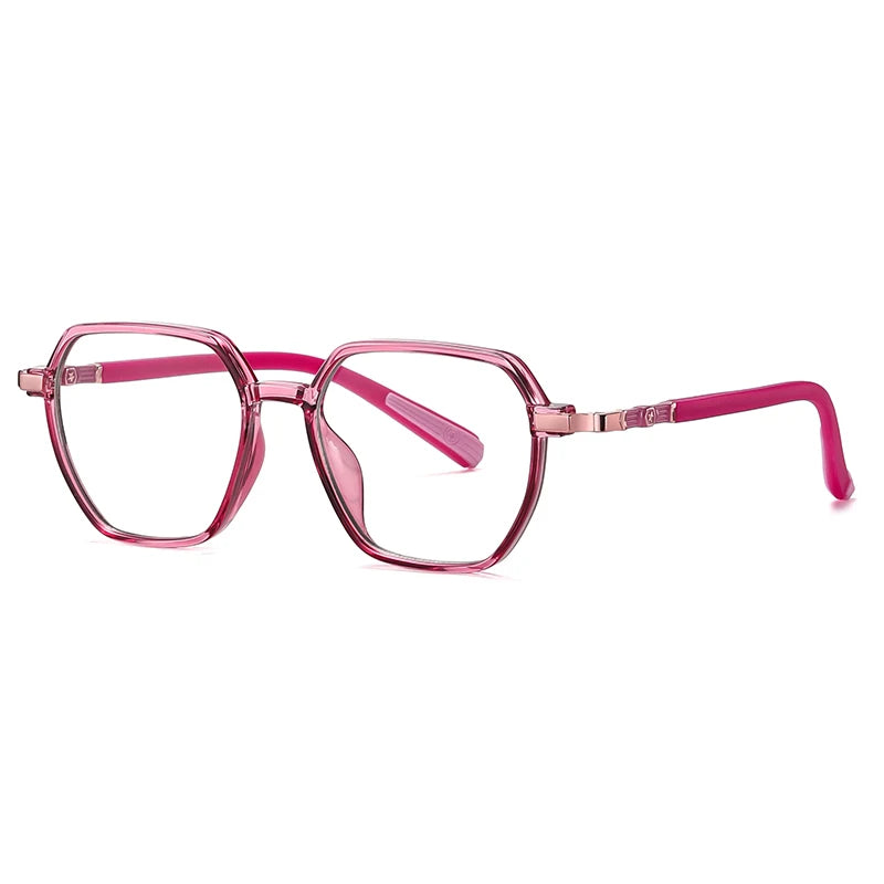 Girl's Glasses Frames Blue Light Blocking Optical Glasses Student Computer Eyeglasses for Children