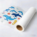 30cm 60cm 75um 100um Yellow Silver Golden Heat Transfer High Temperature PET Film for Clothing Easy to Peel