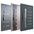 External Entrance Italian Soundproof Smart Security Simple Pivot Timber Front Aluminum Door