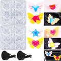 DIY Crystal Dropper butterfly Hair Clip Decoration Silicone Mold Car Aromatherapy air Outlet Clip Decoration Mold