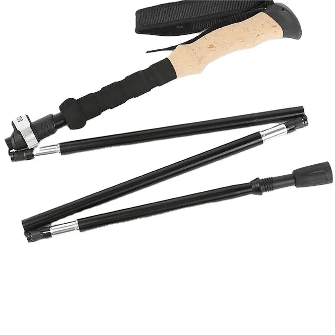Foldable Walking Stick with Comfortable Handle Lightweight and Portable Pole