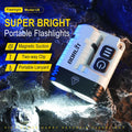 Boruit U6 Professional IP68 Waterproof Flashlight with 1600LM SST20 Source for Extreme Brightness Torch