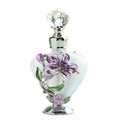Handmade 15ml Crystal Glass Perfume Bottle Refillable Empty Flower Home Decor with Pump Sprayer Dropper Lady's Holiday Gift