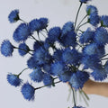 Artificial Echinops Flowers Blue Plastic Thistle Flowers for Vase Bouquets Home Office Wedding Party Vase Decoration