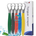 Double-sided Double-effect Tongue Cleaner 100% Stainless Steel Used to Remove Plaque Odor Restore Hygiene or Taste