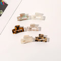 Small Rectangle Acetate Hair Claw Clip Kid Children Hair Accessories