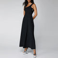 OEM Elegant Formal Maxi Sundress Spring Summer New Sexy American Hot Girl High Elastic Solid Color Women A-line Dress