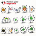 Shamrock Cookie Cutter Stainless Steel Flower Rainbow Beer Mug Top Hat Biscuit Mold DIY Baking Tool for St Patrick's Day OEM ODM