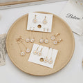 925 Silver Needle Korean Fresh Daisy Earrings Dangle Clip-on Flower Daisy Earrings for Women Gold Plated Huggie Studs Earring