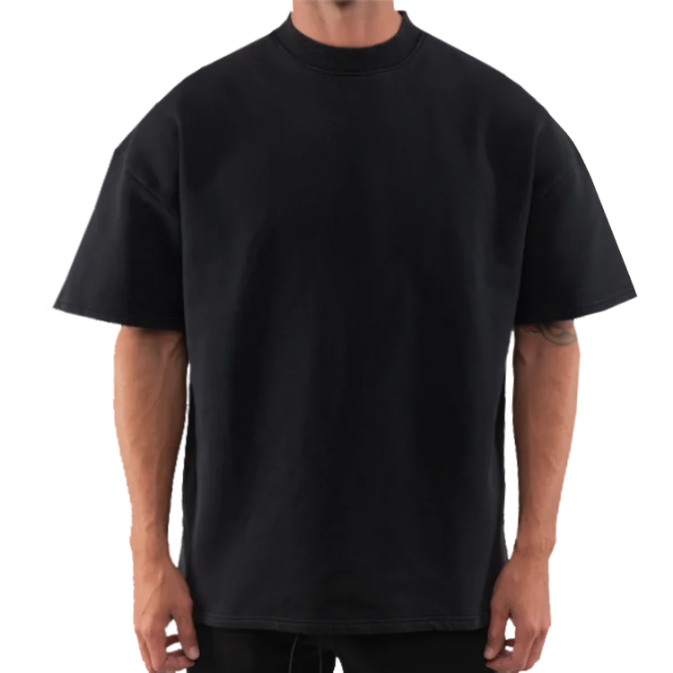 Custom 3D Puff Print T Shirt High Quality Organic Cotton Printing Drop Shoulder Heavyweight T-Shirt Man 100% Cotton T Shirt