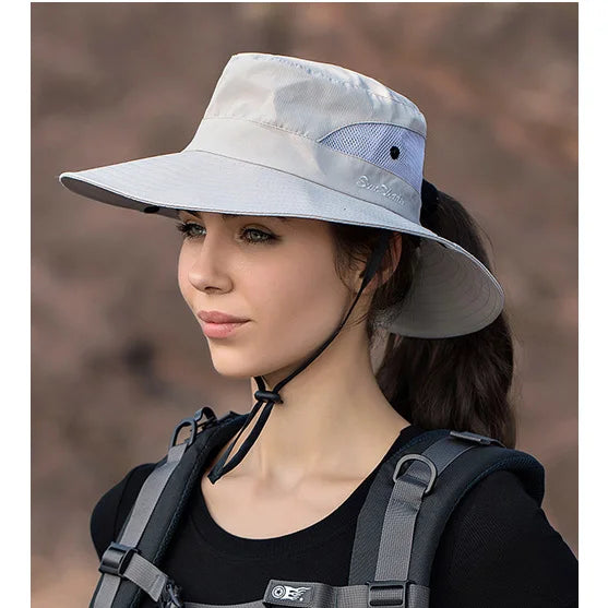 Summer Children's and Women's Outdoor Sunscreen Sun Hat Breathable Hiking Hat