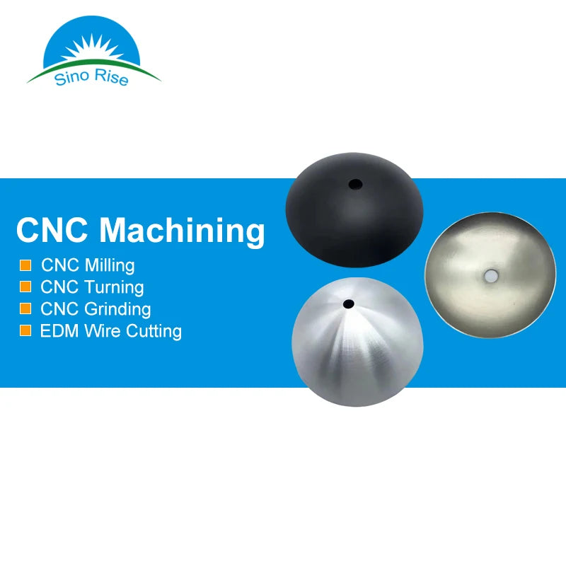 Customize Made Indoor Lighting Stainless Steel Accessories Kits CNC Machined Spinning Metal Cup Lampshade Covers