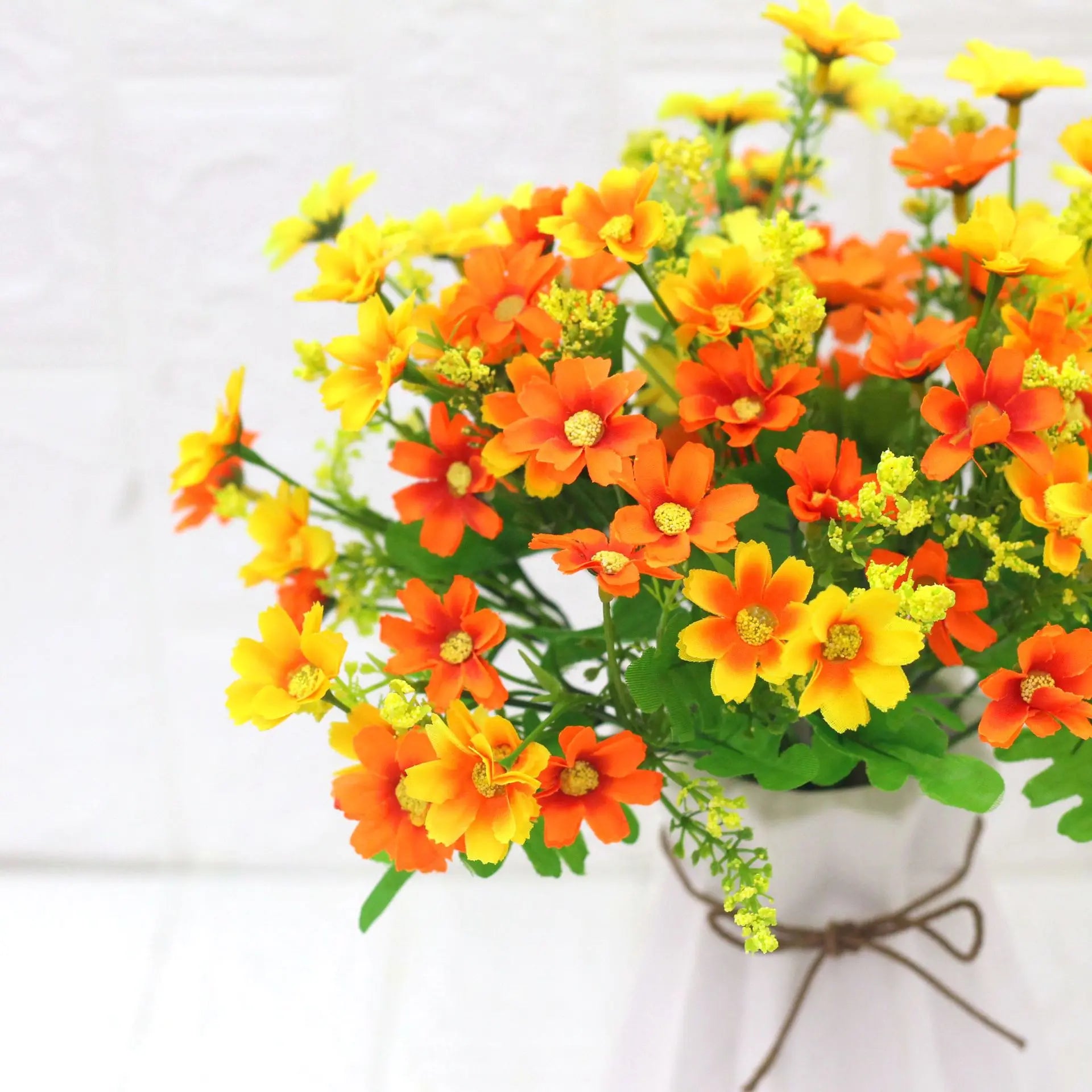 New Arrival Cheap Wholesale Artificial Flowers Artificial Flowers for Gift Ceramic Pots for Indoor Plants