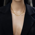 New Arrival Stainless Steel Multi Heart Charm Necklace Tarnish Free 18k Gold Plated Necklace for Women