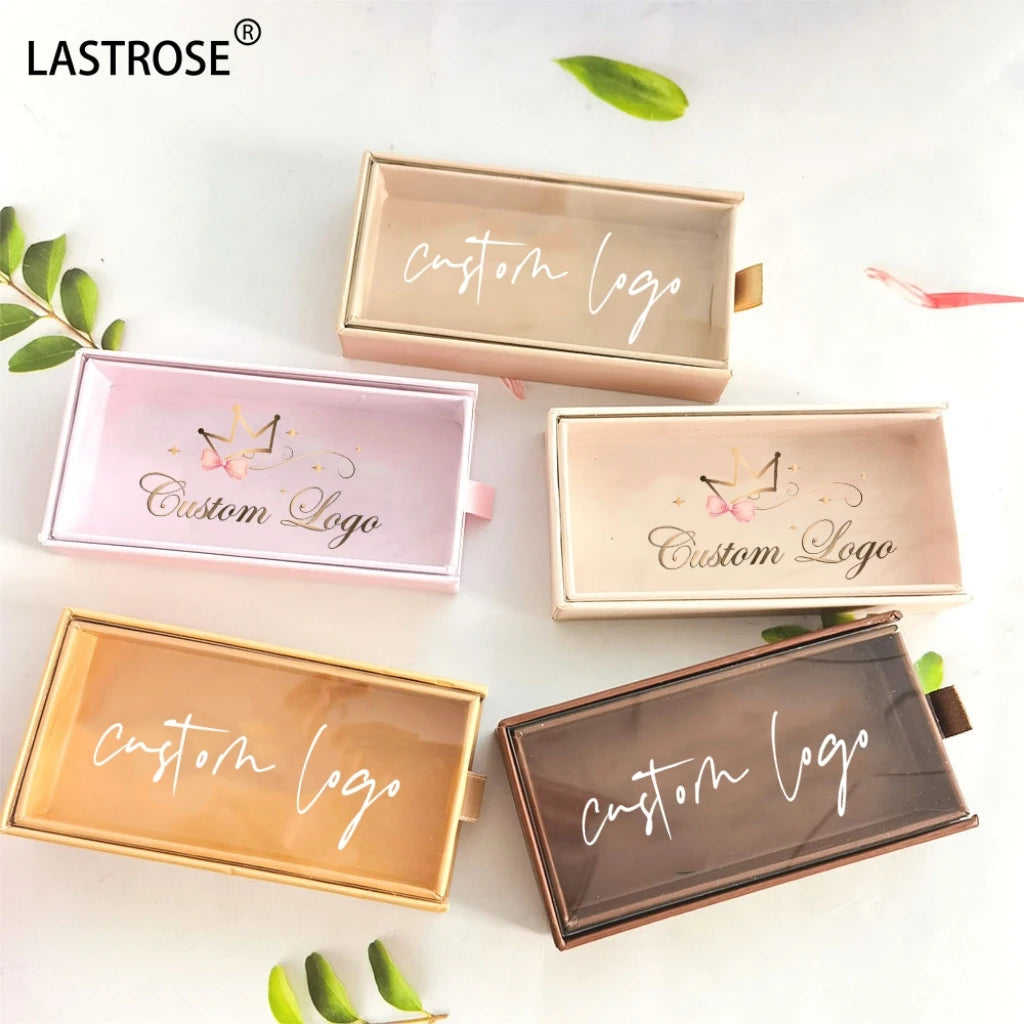 Wholesale Luxury Private Brand Full Strip Eyelash Box Packaging Beauty False Eyelash Paper Packaging Boxes