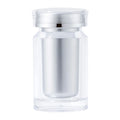 Empty Pill Bottles with Caps 60ml PS Bottle & PP Inner Tank Medicine Container for Tablets Capsule Cod Liver Oil Health Foods