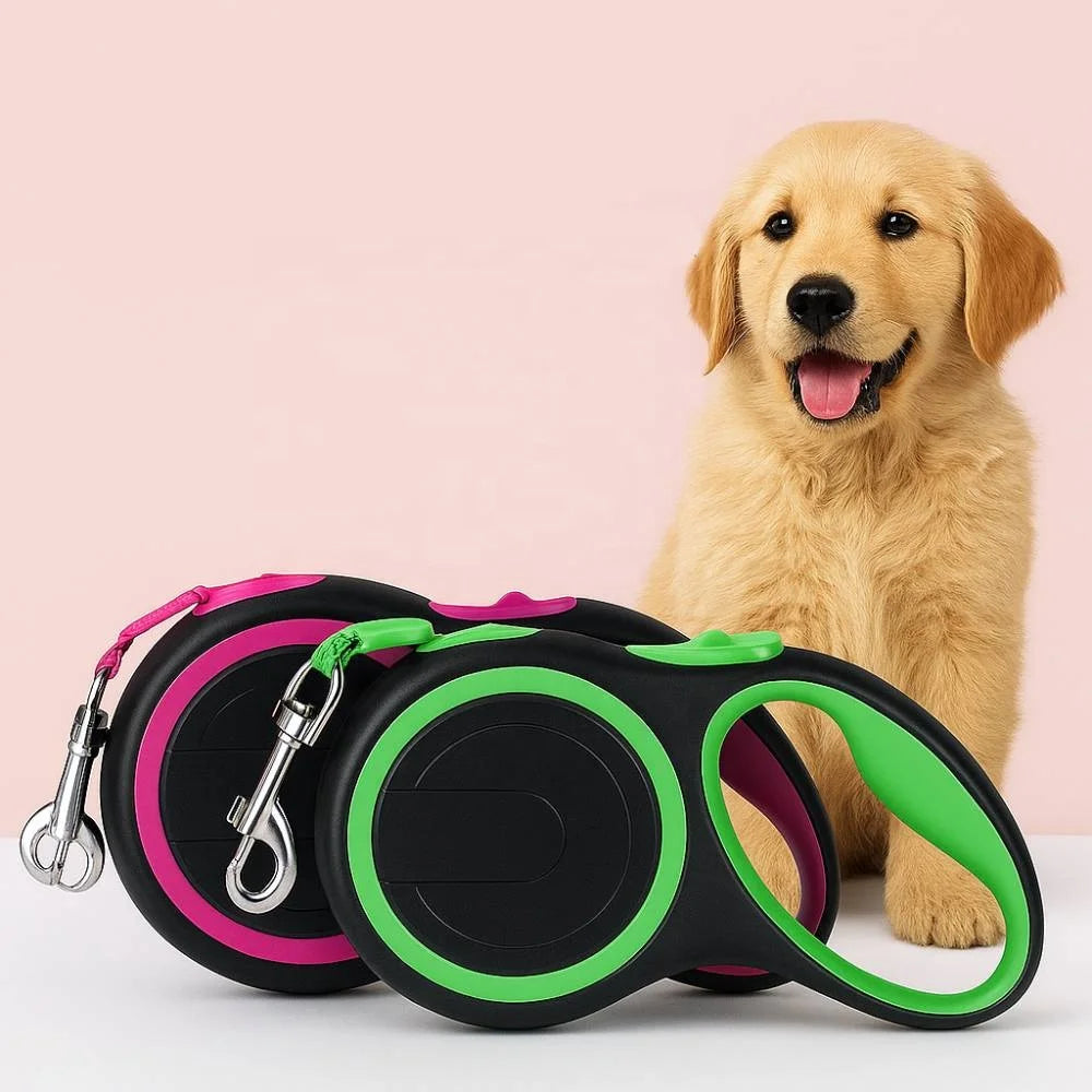 Custom Hot Sale Automatic Extendable Traction Training Pet Rope Lead Heavy Duty Adjustable Retractable Dog Leash