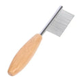 Factory Wholesale Custom Logo Facial Pet Comb Solid Wood Needle Face Brush for Cats & Small Dogs  Mini Pet Grooming Comb