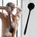 Multifunction Double Side 16.7 Inch Length Octagon Silicone  Body  Shower Back Scrubber  Bath Shower Brush With Long Handle