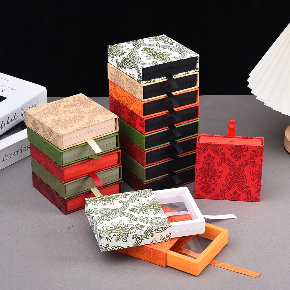 Hot Selling Sliding Drawer 3D Floating Frame Display Storage Jewelry Packaging Box With Logo Printed