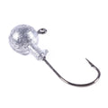Wholesale JI004 7g Unpainted Round Ball Lead Jig Head Fishing Hook